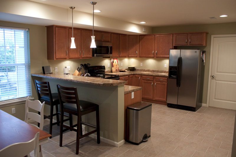 Coventry Pointe luxury condo interior kitchen Columbia MO